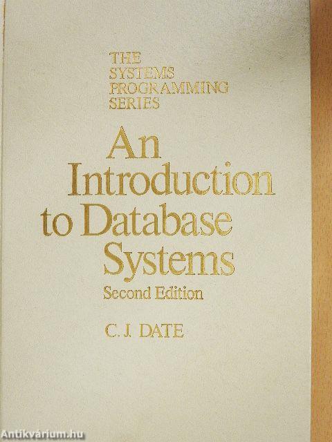 An Introduction to Database Systems