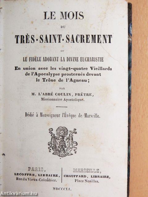 Le Mois du Trés-Saint-Sacrement