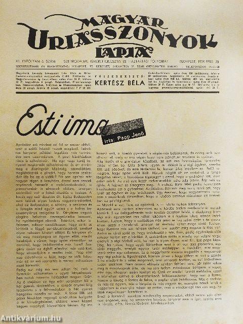 Magyar Uriasszonyok Lapja 1935-1938 (vegyes számok) (20 db)