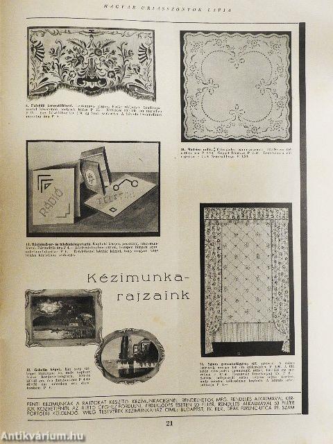 Magyar Uriasszonyok Lapja 1935-1938 (vegyes számok) (20 db)