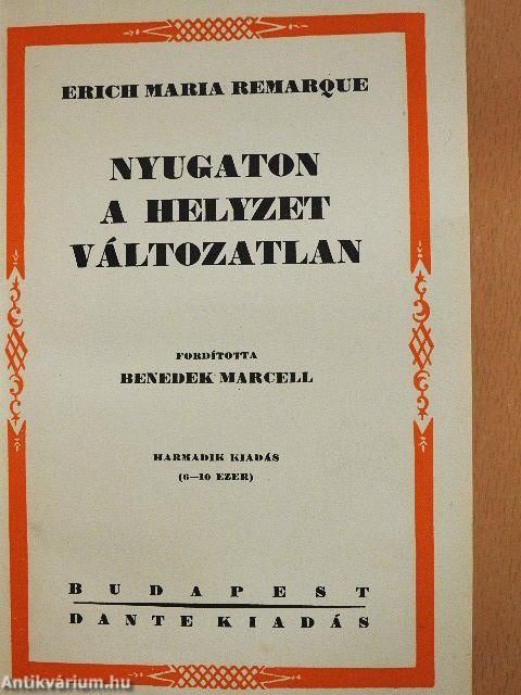 Nyugaton a helyzet változatlan