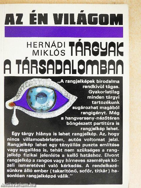 Tárgyak a társadalomban