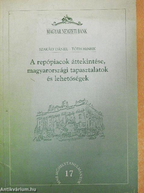 A repópiacok áttekintése, magyarországi tapasztalatok és lehetőségek