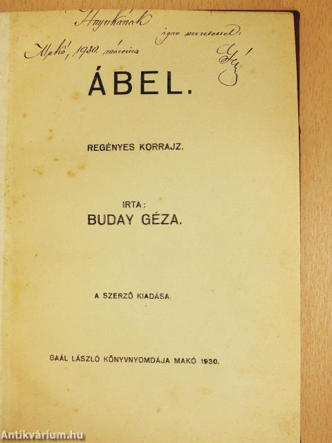 Ábel (dedikált példány)