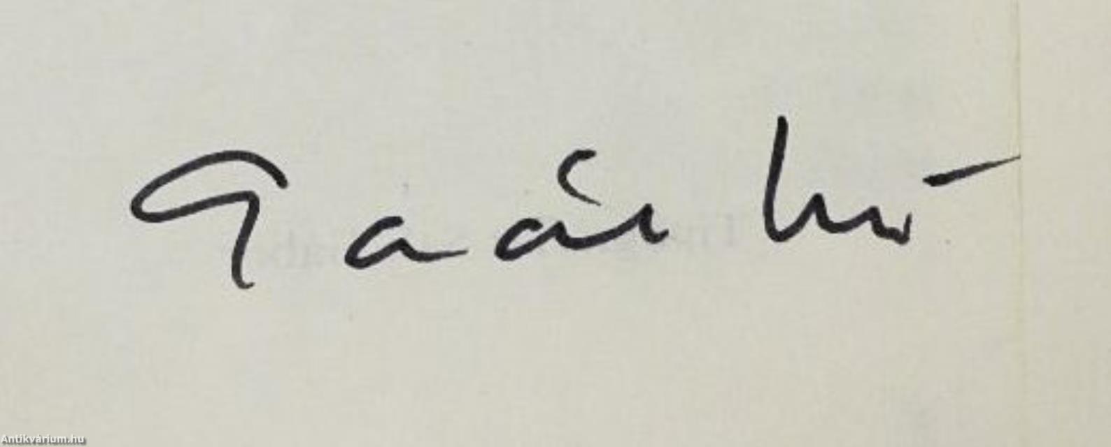 Gaál István (dedikált példány)