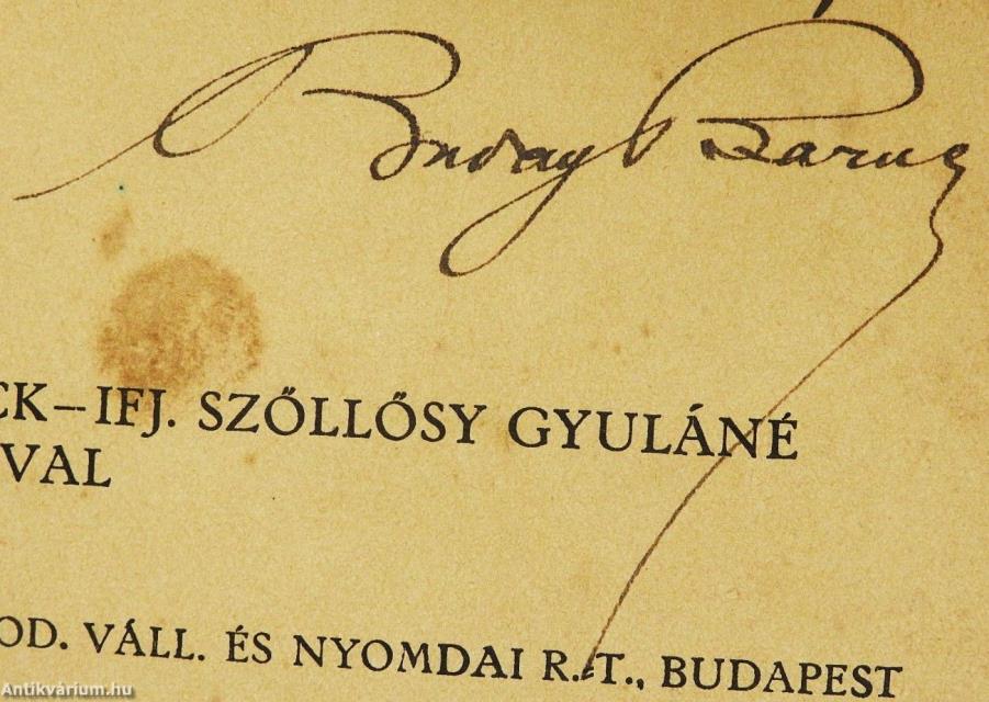 Pihenő I. (dedikált példány)