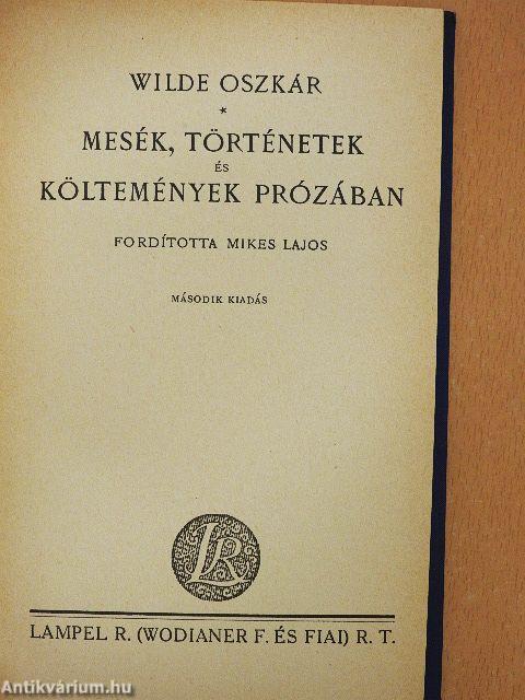 Mesék, történetek és költemények prózában