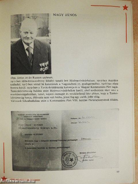 A magyar ellenállók antifasiszták szövetségének hódmezővásárhelyi tagjai