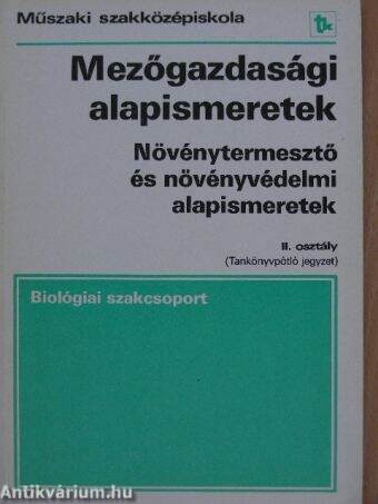 Mezőgazdasági alapismeretek II.