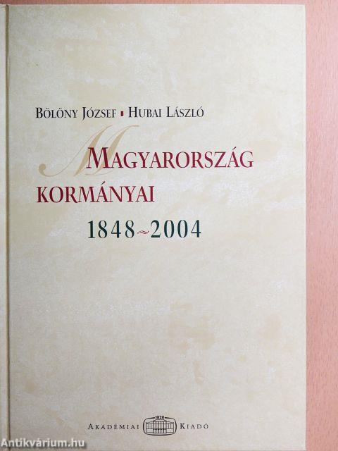 Magyarország kormányai 1848-2004.