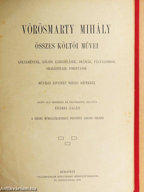 Vörösmarty Mihály összes költői művei