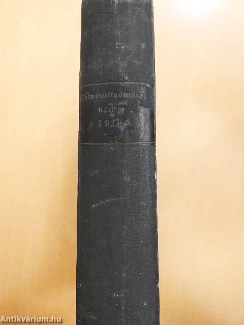 Természettudományi Közlöny 1916. január-deczember/Pótfüzetek a Természettudományi Közlönyhöz 1916. (nem teljes évfolyam)