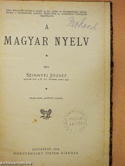 A magyar nyelv