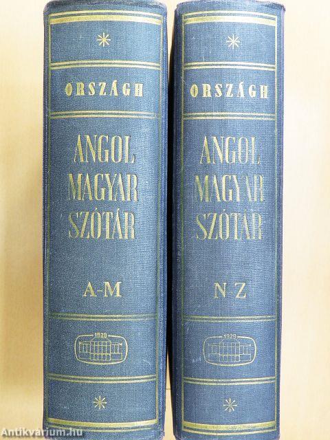 Angol-magyar szótár I-II.