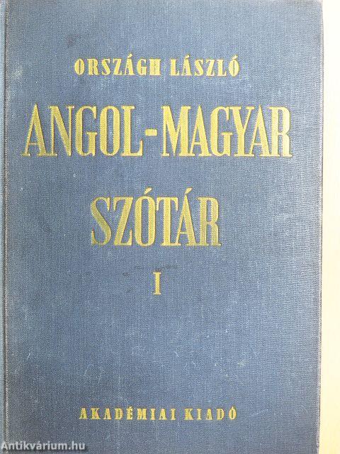 Angol-magyar szótár I-II.