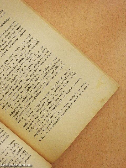 Rendszabályok a kath. népiskolák közigazgatásához