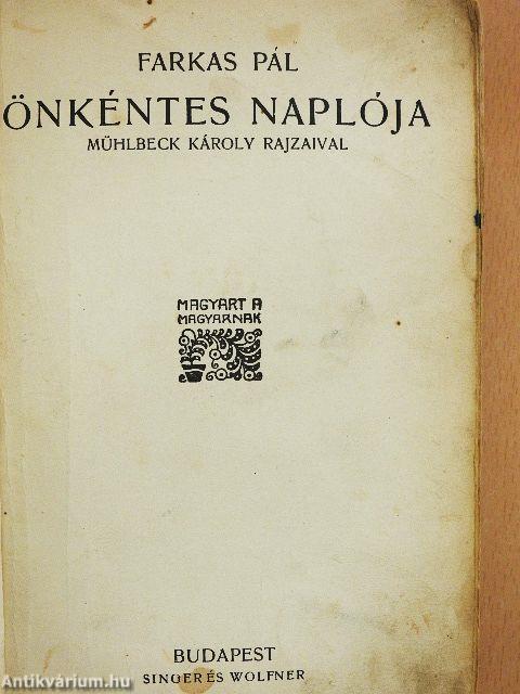 Farkas Pál önkéntes naplója