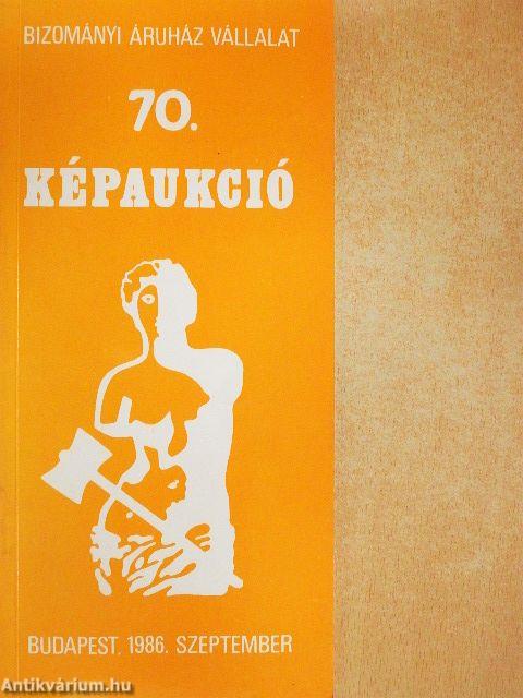Bizományi Áruház Vállalat 70. képaukció
