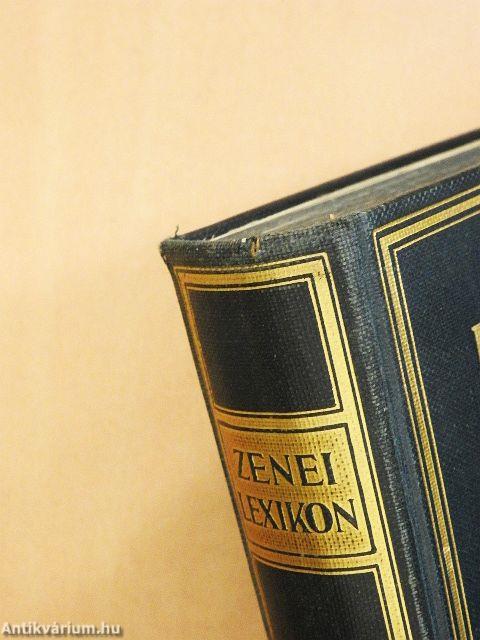 Zenei Lexikon I-II.