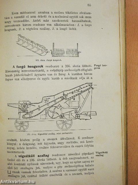 A cséplőgépek szerkezete és azok kezelése