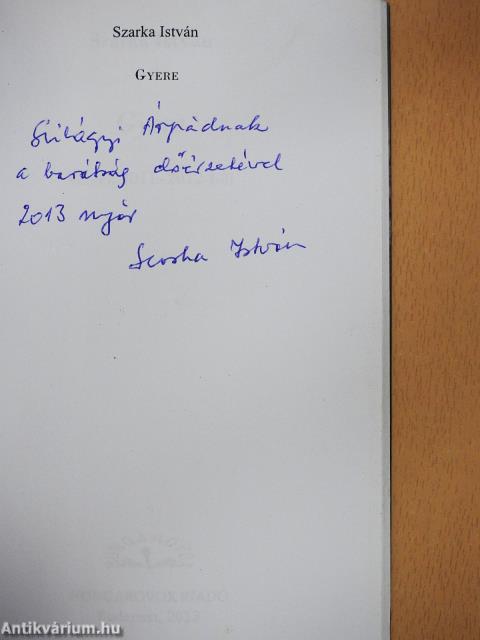 Gyere (dedikált példány)