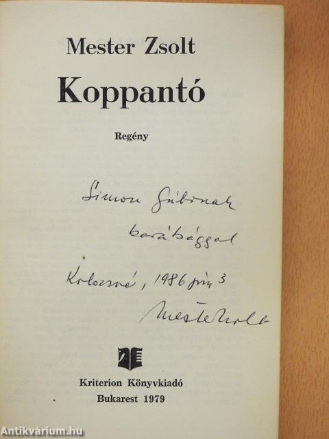 Koppantó (dedikált példány)