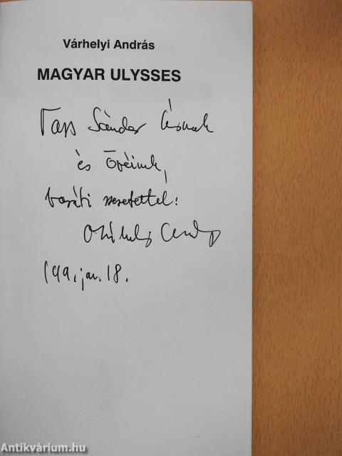 Magyar Ulysses (dedikált példány)