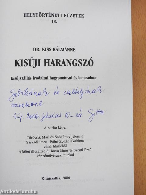 Kisúji harangszó (dedikált példány)