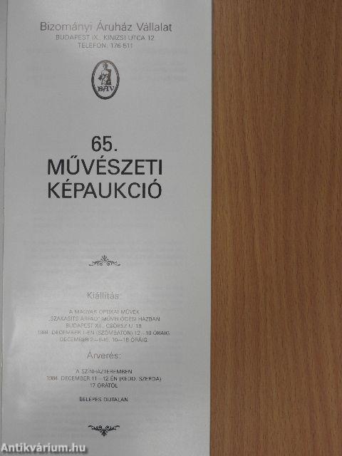 Bizományi Áruház Vállalat 65. képaukció