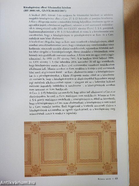 Kúria Évkönyv 2018