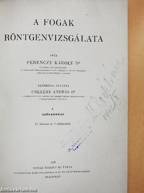 A fogak röntgenvizsgálata