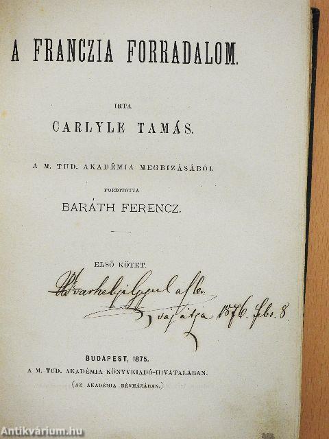 A franczia forradalom I. (töredék)