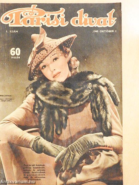 Párisi divat 1940. október 1.