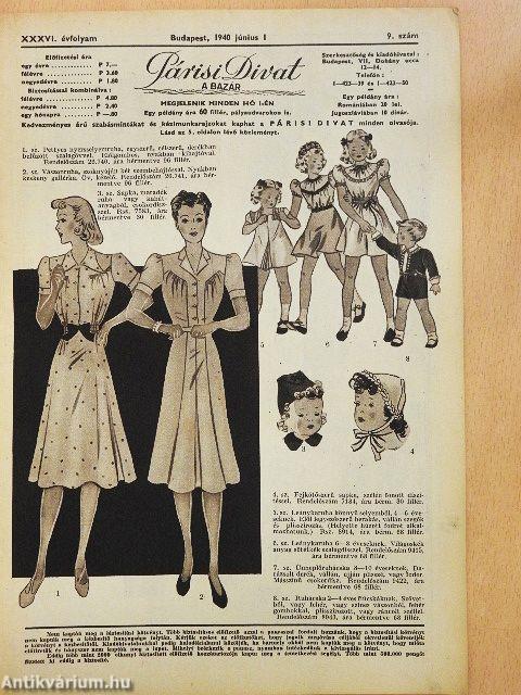 Párisi divat 1940. junius 1.