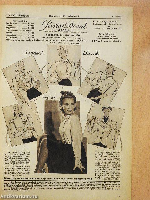 Párisi divat 1941. március 1.