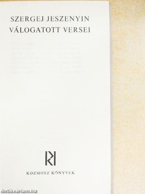 Szergej Jeszenyin válogatott versei