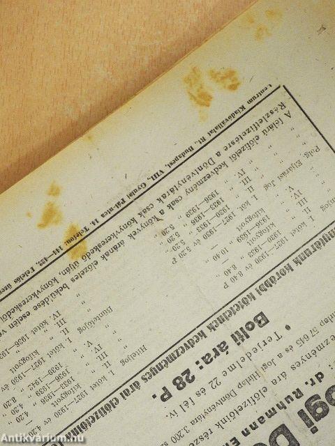 Jogi Hirlap 1943. (nem teljes évfolyam)