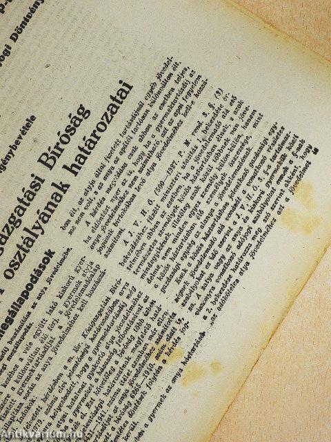 Jogi Hirlap 1943. (nem teljes évfolyam)