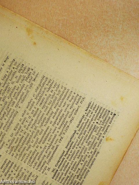 Jogi Hirlap 1943. (nem teljes évfolyam)