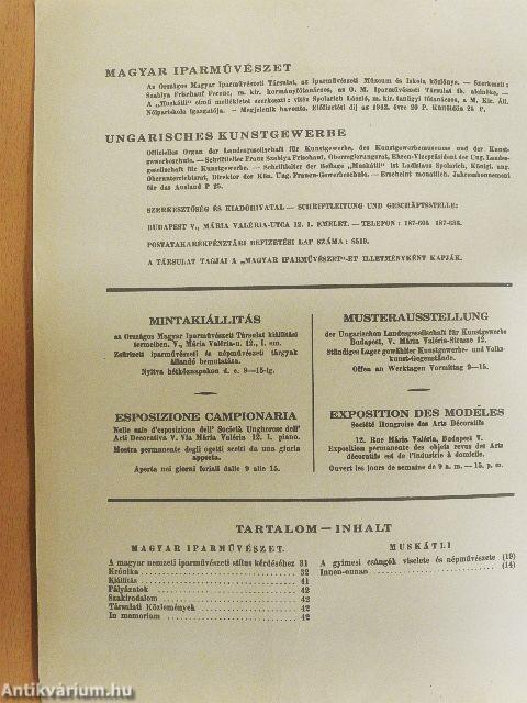 Magyar Iparművészet 1942/4.