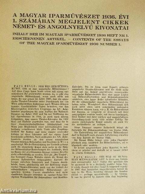 Magyar Iparművészet 1936/1-10.