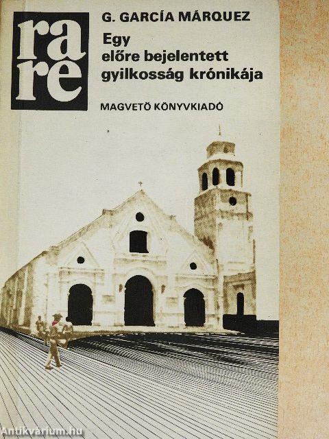 Egy előre bejelentett gyilkosság krónikája