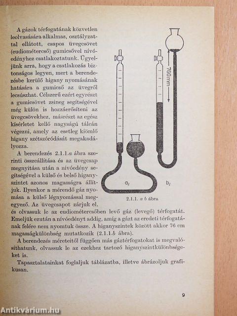 Általános kémiai gyakorlatok