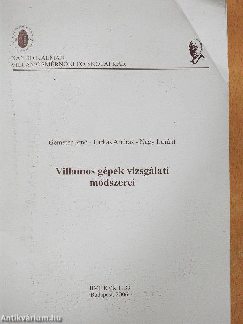 Villamos gépek vizsgálati módszerei