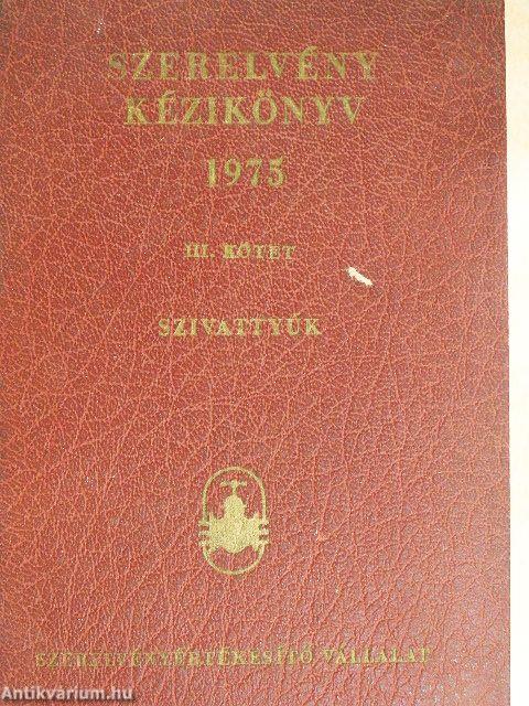 Szerelvény kézikönyv III.