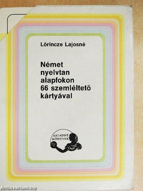 Német nyelvtan alapfokon 66 szemléltető kártyával