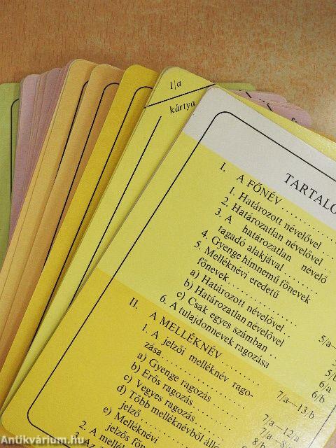 Német nyelvtan alapfokon 66 szemléltető kártyával