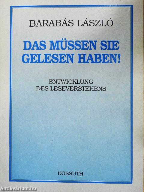 Das müssen sie gelesen haben!