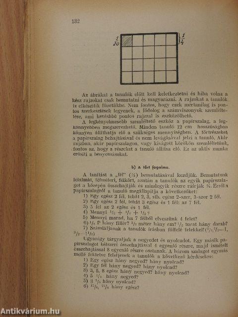 A számtan- és algebratanítás vezérkönyve