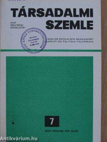 Társadalmi Szemle 1978. január-december I-II.